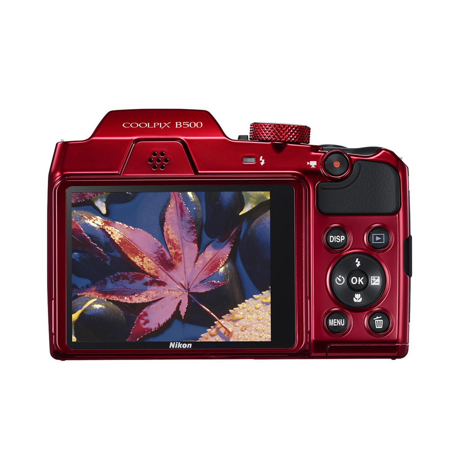 Nikon - COOLPIX B500 16.0-Megapixel Digital Camera TFT-LCD HDMI, USB - Red