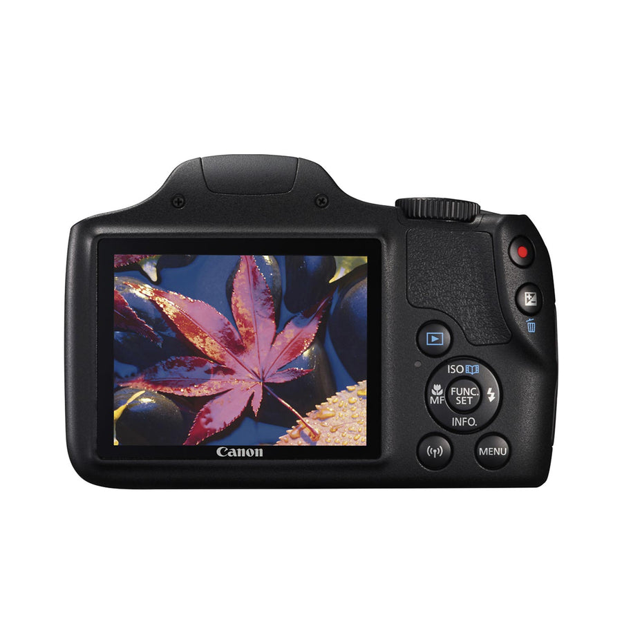 Canon - PowerShot SX420IS 20.0-Megapixel Digital Camera Wrist strap (WS-DC12), lens cap - Black