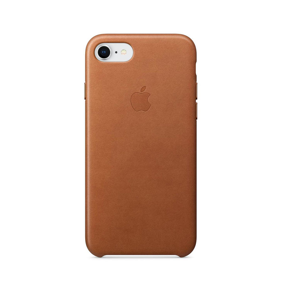 iPhone® 8 / 7 Leather Case Wireless charger compatible - Saddle Brown