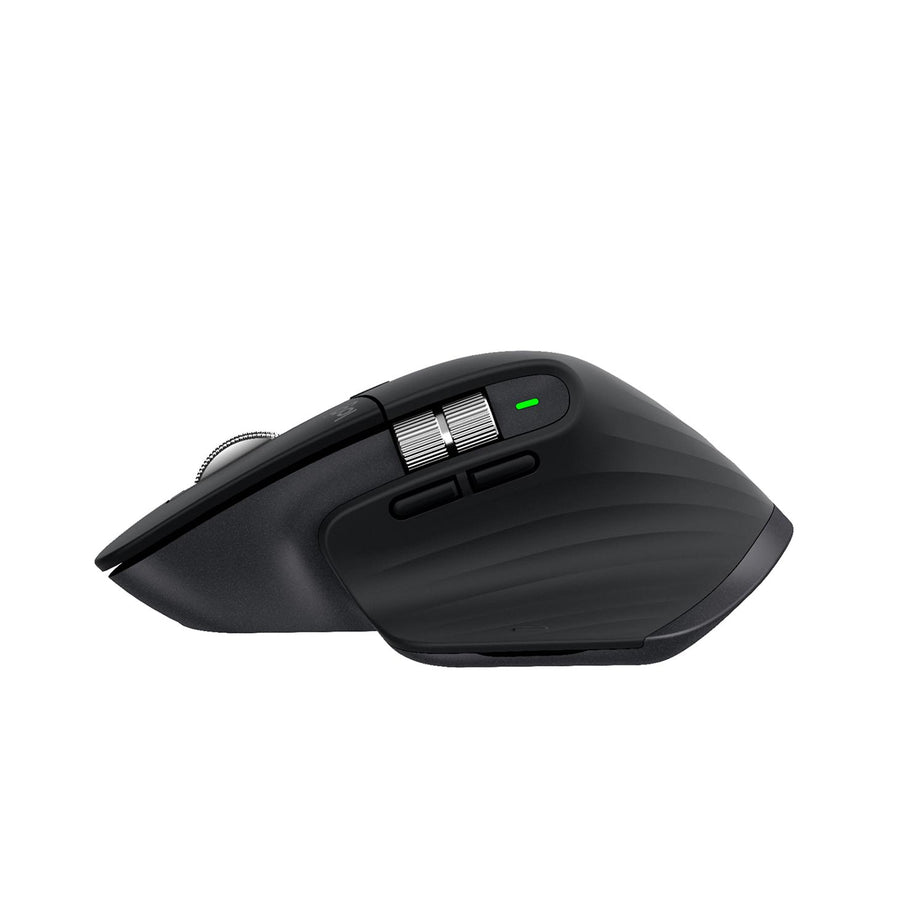 Logitech - MX Master 3 Wireless Laser Mouse USB wireless receiver - Black