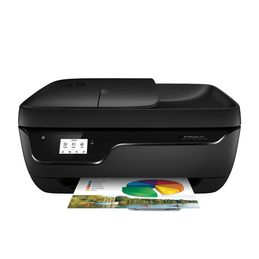 HP - OfficeJet 3830 Wireless All-In-One Instant Ink Ready Printer - Black
