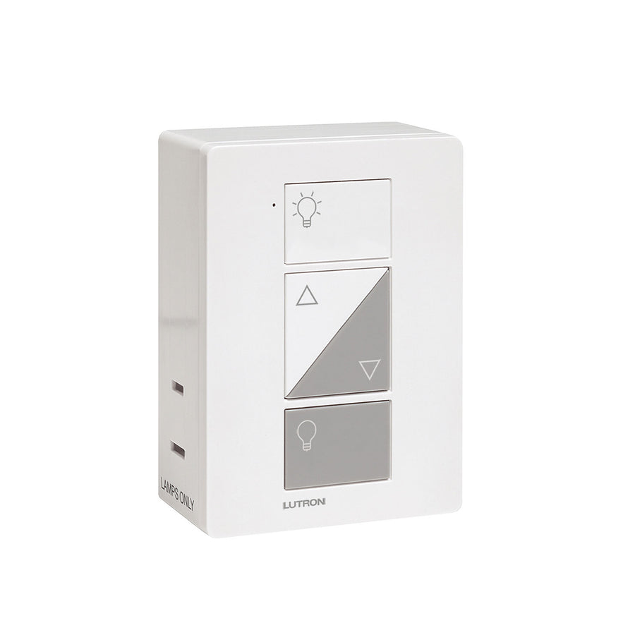 Lutron - Caseta Wireless Smart Lighting Lamp Dimmer Switch and Remote Kit - White
