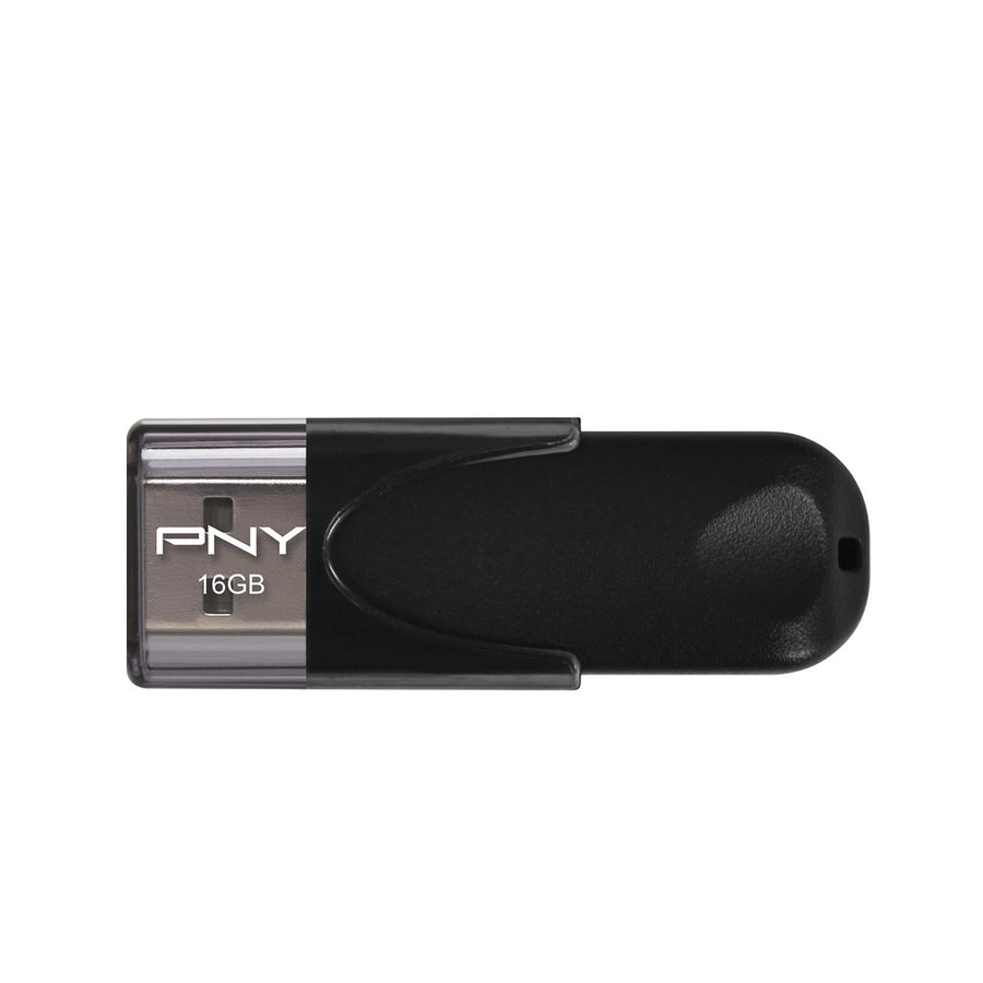 PNY - Elite Turbo Attache 4 64GB USB 3.0 Type A Flash Drive - Black/Gray