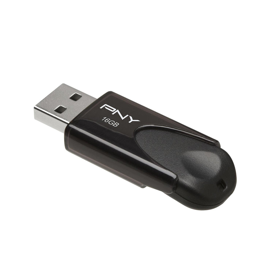 PNY - Elite Turbo Attache 4 64GB USB 3.0 Type A Flash Drive - Black/Gray