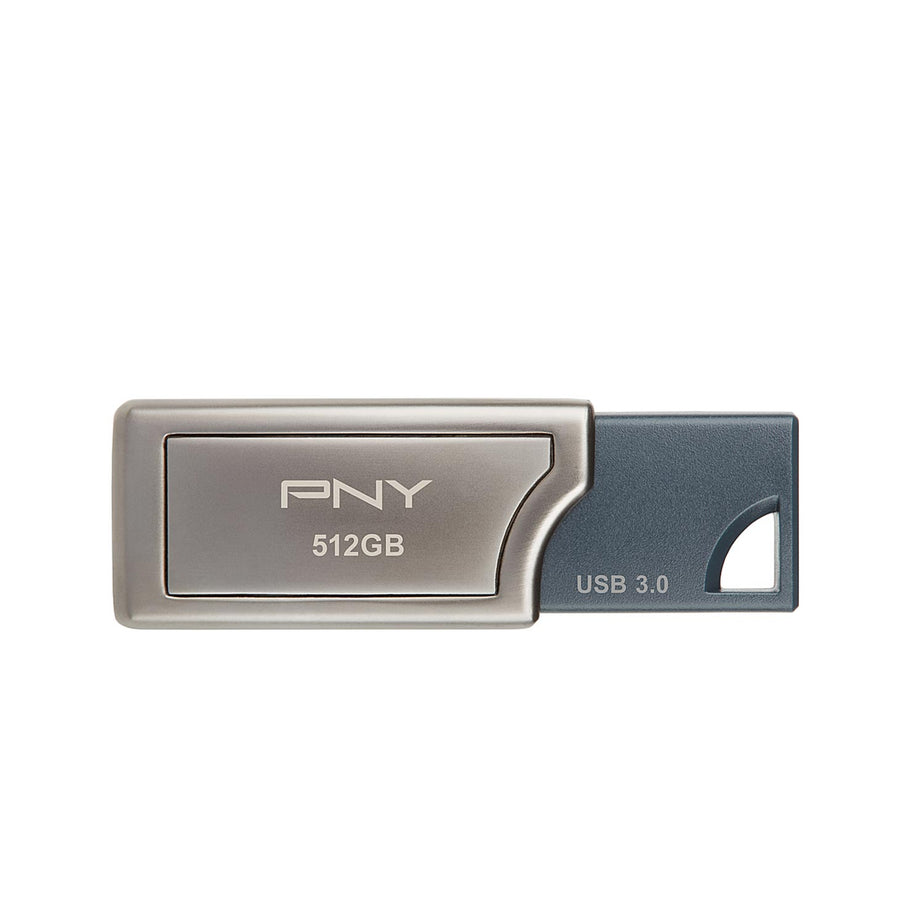 PNY - Pro-Elite 512GB USB 3.0 Flash Drive - Gun Metal Gray/ Gray