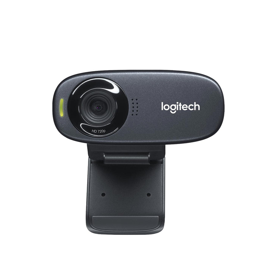 Logitech - C310 Webcam RightLight Technology Owner's Manual 5' Cable - Black