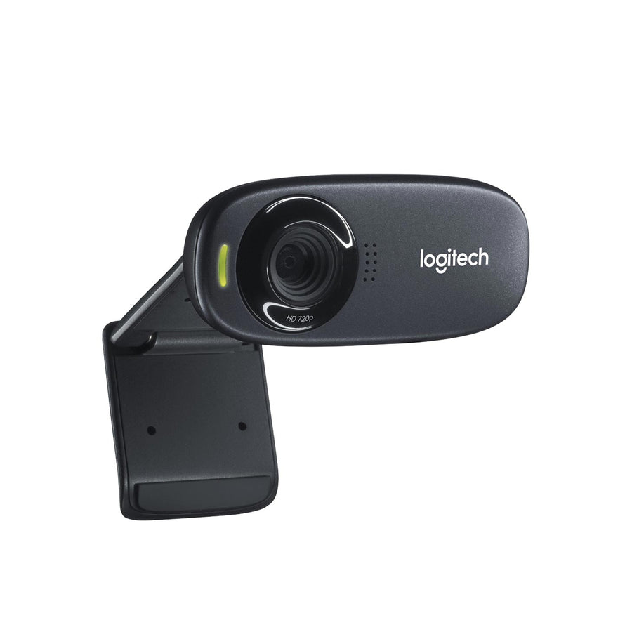 Logitech - C310 Webcam RightLight Technology Owner's Manual 5' Cable - Black